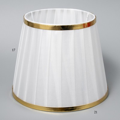 Абажур Е27, 17×17×21 см, белый