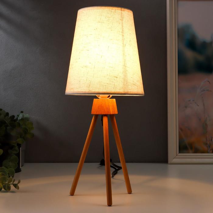 Настольная лампа 16600/1WT E27 40Вт белый 16х16х36,5 см RISALUX - фото 1905818190