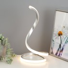 Настольная лампа 16607/1BK LED 6Вт серебро 19,5х19,5х35 см RISALUX - фото 24379889