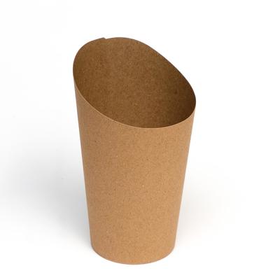 Упаковка для картофеля фри, крафт, 14 х 11 х 6 см