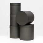 Набор круглых коробок 5 в 1 «Краски», чёрный однотонный, 25×25×25 - 19×19×19 см - Фото 2