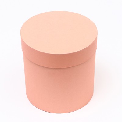 Набор круглых коробок 5 в 1 «Краски», персиковый, 25×25×25 - 19×19×19 см