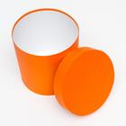 Набор круглых коробок 5 в 1 "Краски", оранжевый, 25 х 25 х 25 - 19 х 19 х 19 см - фото 24475219