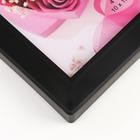 Фоторамка пластик на 3 фото HOME чёрная 10х10 см 10х15 см 24,5х36 см - Фото 2