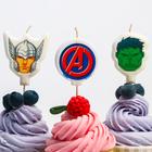 Свеча для торта "С Днем Рождения!", 5 штук, Мстители - Фото 2