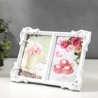 Фоторамка-коллаж на 2 фото 10×15 см «Узорные уголки», пластик, 17.5×23 см - Фото 2