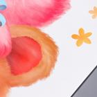 Наклейка пластик интерьерная цветная "Мишка, зайчик и котёнок - пирамидка" 60х90 см  (артикул 6770287)  большой выбор товаров оптом и в розницу по низким ценам с доставкой