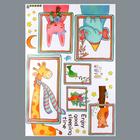 Наклейка интерьерная цветная «Звери в картинах», 60×90 см - фото 61537732