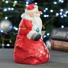 Копилка для денег «Дед Мороз на мешке», полистоун, 12×11×16 см 7114736