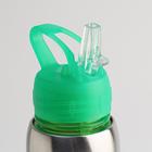 Бутылка для воды "Альби", велосипедная, 650 мл, 25 х 6 см, зелёный - фото 6442904