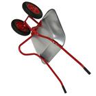 Тачка садовая, двухколёсная: груз/п 120 кг, объём 85 л, красные ручки 7068085