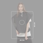 Пелерина парикмахерская, на липучке, чёрная - Фото 2