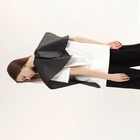 Пелерина парикмахерская, на липучке, чёрная - Фото 4