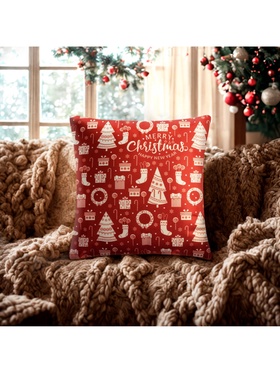 Наволочка декоративная новогодняя «Этель. Merry Christmas» 40×40 см