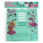 Подставка для книг металлическая 210 х 190 мм, deVENTE Click, вес 500 г, с противоскользящими ножками, бирюзовый - фото 45249146