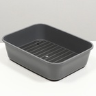 Туалет Сима с сеткой 29×38×10.5 серый FIX - Фото 2