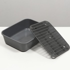 Туалет Сима с сеткой 29×38×10.5 серый FIX - Фото 6