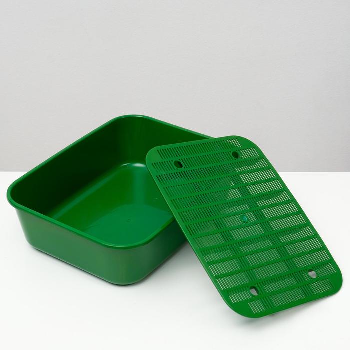 Туалет Сима с сеткой 29 х 38 х 10,5 зеленый FIX - Фото 1