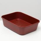 Туалет Сима с сеткой 29 х 38 х 10,5 красный FIX - Фото 1