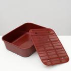 Туалет Сима с сеткой 29 х 38 х 10,5 красный FIX - Фото 4