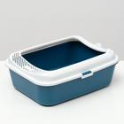 Туалет Сима с бортом + совок-микс 30×39×13.5 см синий FIX - Фото 2