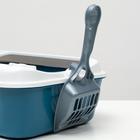 Туалет Сима с бортом + совок-микс 30×39×13.5 см синий FIX - Фото 6