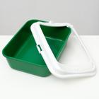 Туалет Сима с бортом + совок 30 х 39 х 13,5 см зеленый FIX - Фото 4