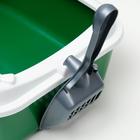 Туалет Сима с бортом + совок 30 х 39 х 13,5 см зеленый FIX - Фото 5