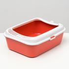 Туалет Сима с бортом + совок 30 х 39 х 13,5 см красный FIX - Фото 3