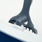 Туалет для кошек «Сима» FIX, 30×39×13.5 см, с бортом, сеткой и совком, пластик, синий, совок МИКС - Фото 6