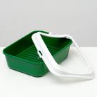 Туалет Сима с бортом + сетка + совок 30 х 39 х 13,5 см зеленый FIX - Фото 4