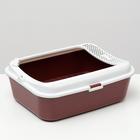 Туалет Сима с бортом + сетка + совок 30 х 39 х 13,5 см красный FIX - Фото 2