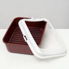 Туалет Сима с бортом + сетка + совок 30 х 39 х 13,5 см красный FIX - Фото 4