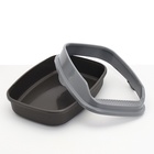 Туалет Айша XL с бортом 64×44×21 см серый FIX - Фото 7