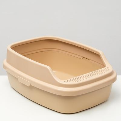 Туалет Айша M с бортом 53 х 39 х 21 см бежевый FIX