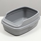 Туалет Айша M с бортом 53×39×21 см серый FIX - Фото 2