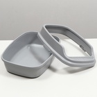 Туалет Айша M с бортом 53×39×21 см серый FIX - Фото 7