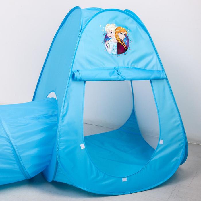 Палатка детская игровая с туннелем "Давай играть!" Холодное сердце - фото 1908726769