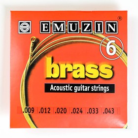 Струны для акустической гитары "BRASS" с обмоткой из латуни /.009 - .043/