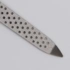 Пилка-триммер металлическая для ногтей, перфорированная, с защитным колпачком, 15 см, в чехле, цвет чёрный - Фото 3