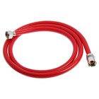 Душевой шланг ZEIN Z12PM, 150 см, антиперекручивание, латунные гайки, бордовый, Имп/Имп - Фото 6