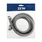 Душевой шланг ZEIN Z13PD, 150 см, антиперекручивание, латунные гайки, серый - Фото 5