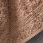 Полотенце махровое Этель "Премиум" цв.коричневый, 35*72 см, 300 гр/м2, 100% хлопок - Фото 2