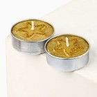 Подарочный набор новогодний «Снег за окном, счастье в сердце», свеча с ароматом ваниль 5×6 см, свечи чайные 2 шт. 3.7×1.5 см - Фото 6