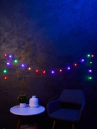 Гирлянда «Нить» 3 м с насадками «Ёжики», IP20, прозрачная нить, 20 LED, батарейки AAх3 (нет в комплекте), свечение мульти 806827 - фото 319934012