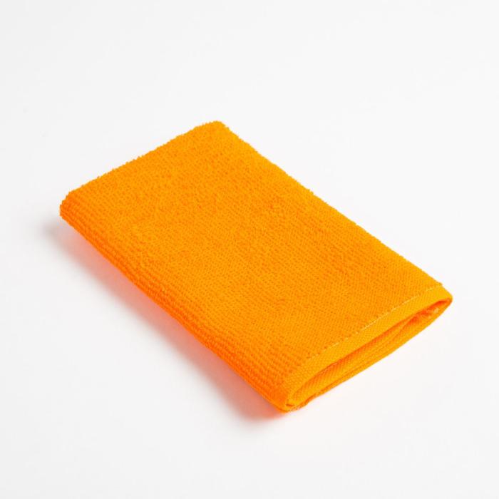 Салфетка махровая универсальная для уборки Экономь и Я, оранжевый, 100% хл - фото 1907266493