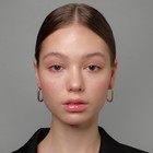 Серьги металл «Овал» линия, цвет золото 7115893