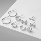 Серьги «Каффы» бант, цвет серебро - Фото 5