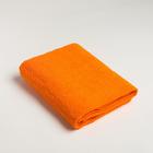 Полотенце махровое Экономь и Я 50х90 см, цв. оранжевый, 100% хлопок, 320 гр/м2 - фото 9320324