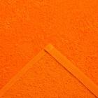 Полотенце махровое Экономь и Я 50х90 см, цв. оранжевый, 100% хлопок, 320 гр/м2 - Фото 3